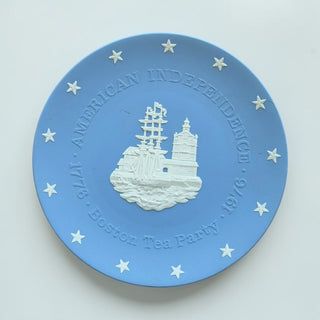 Vintage Wedgwood Blue Jasperware Plate
