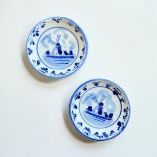Vintage Delft Blue Porcelain Butterpat