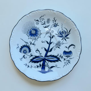 Vintage Blue Danube Japan Blue and White Porcelain Saucer