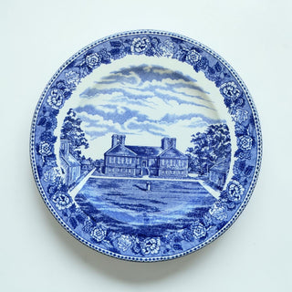 Vintage Stratford Hall Blue Transferware Plate
