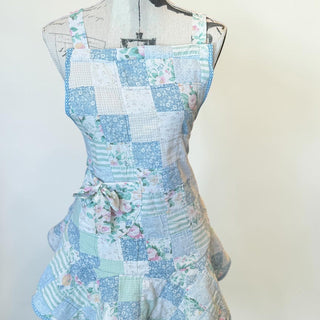 VIntage Quilted Patchwork Babydoll Apron(c)