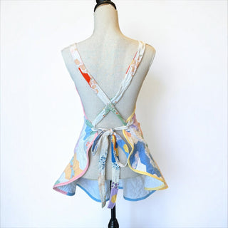 Vintage Quilted Grandmother's Flower Garden Babydoll Apron(c)